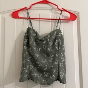 Sage Floral Top